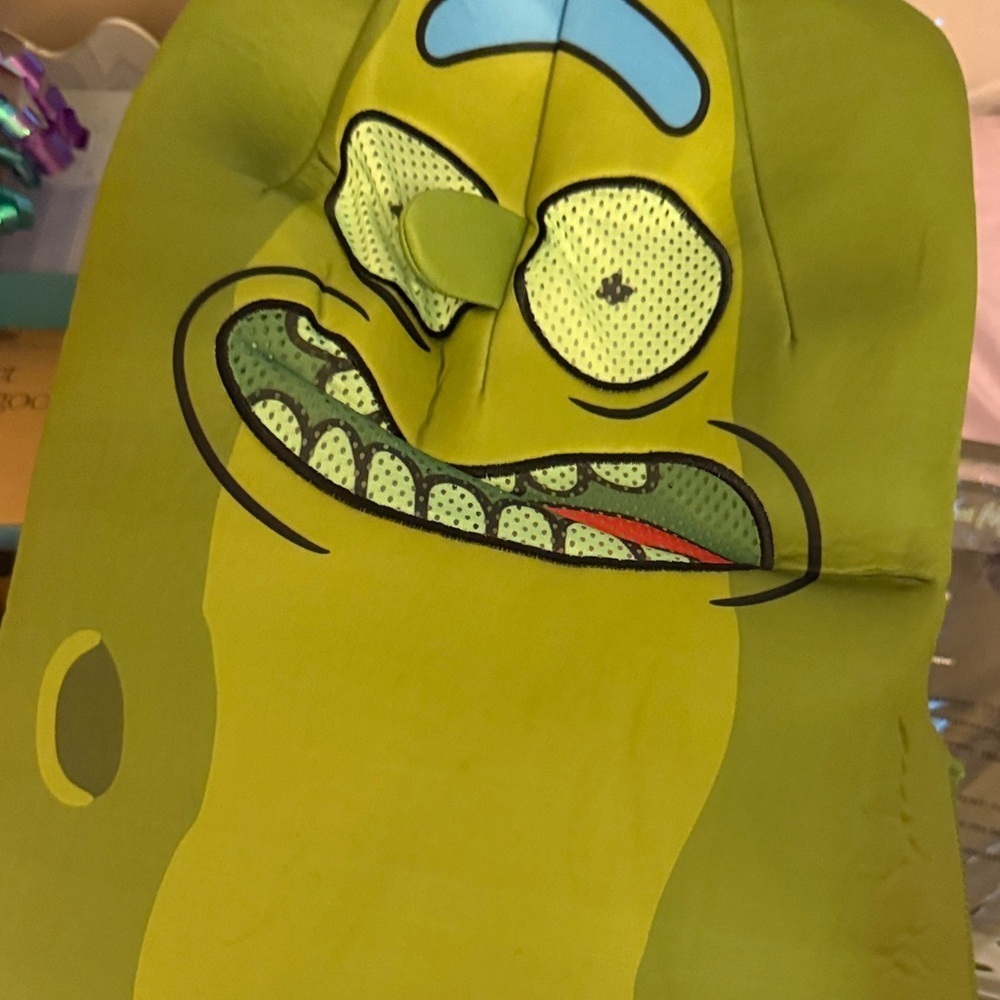 Pickle Rick Costume with Unibrow - Picture 2 of 3